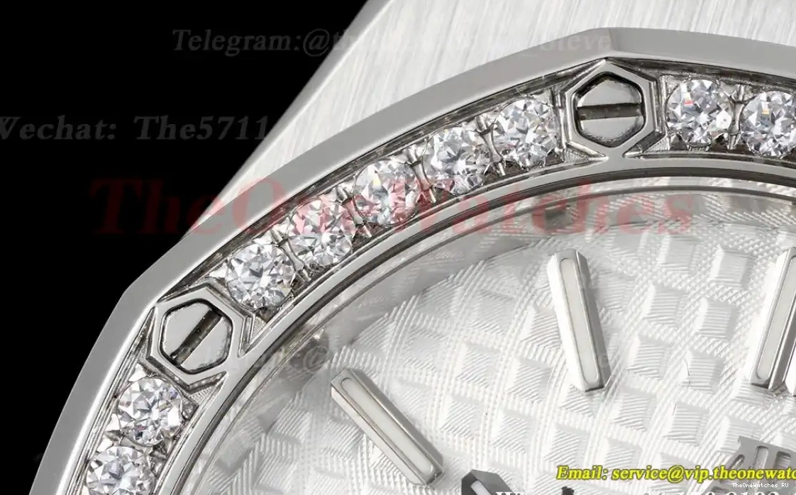 33mm SS Ladies Dial white Oak Swiss 8F Quartz SS Royal 0626